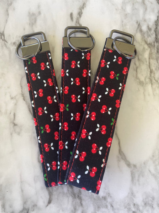 Cherry Keyfob Wristlet