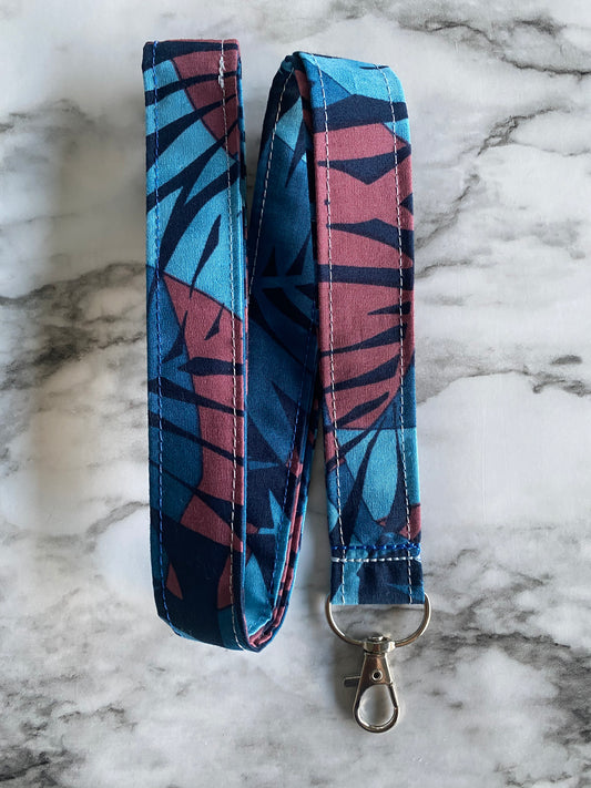 Tropical Leaves Lanyard