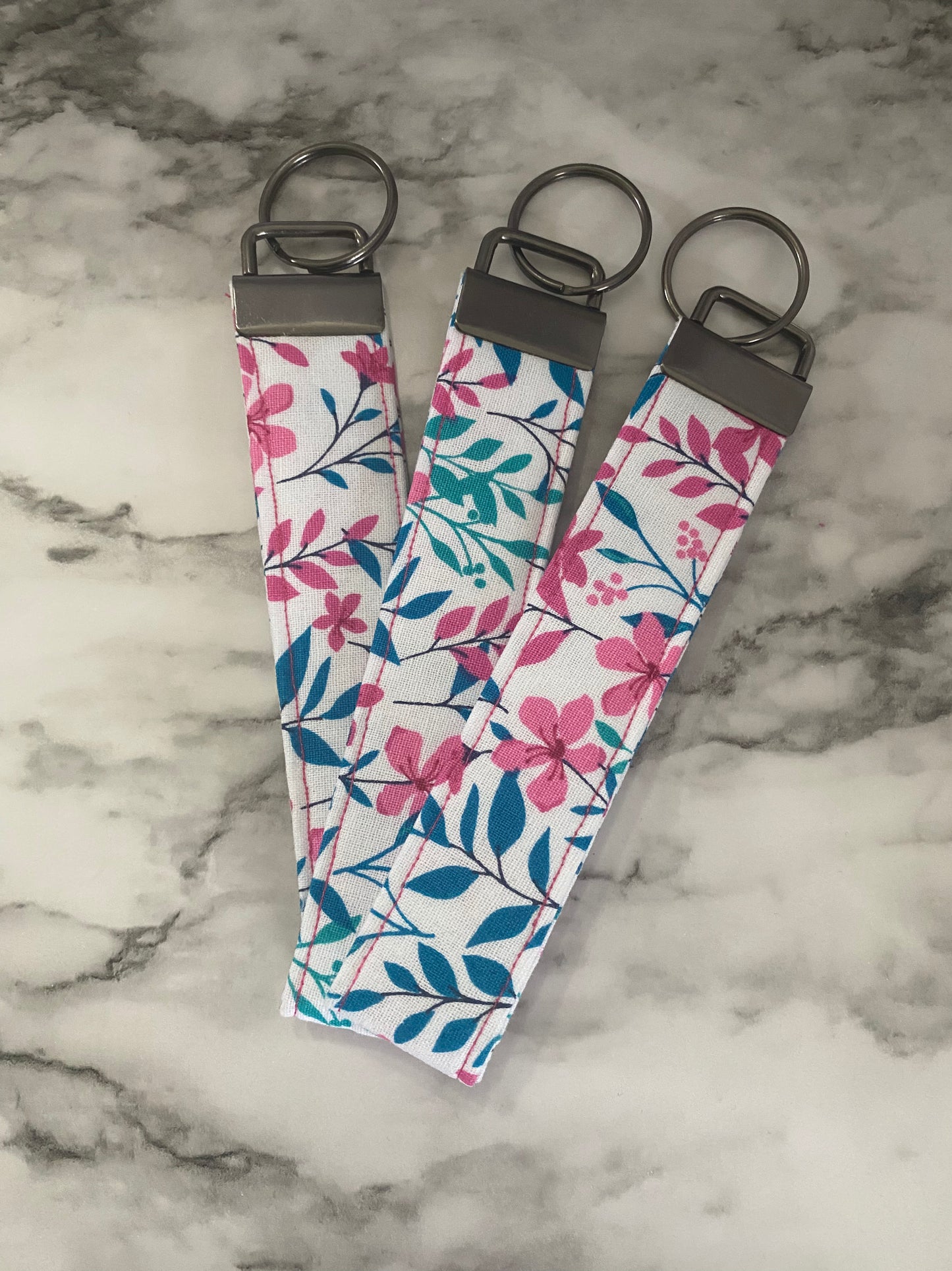 Spring floral Keyfob Wristlet