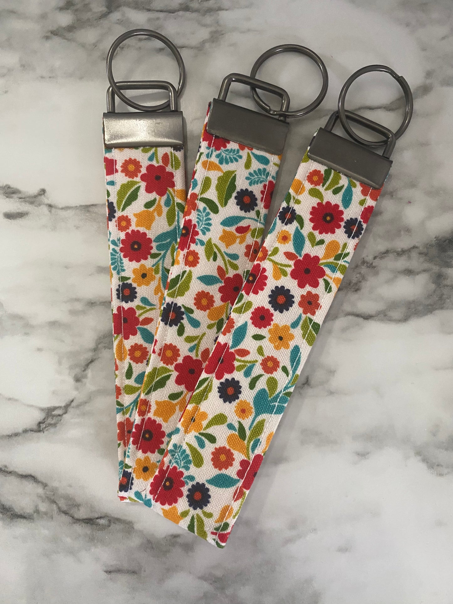 Spring floral Keyfob Wristlet